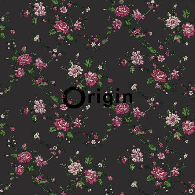 Tapetti Bloomingdale 326127 0,53x10,05 m musta/pinkki/vihreä