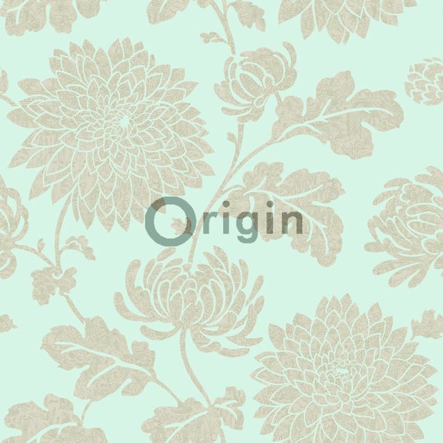 Tapetti Bloomingdale 326148 0,53x10,05 m mintunvihreä/beige