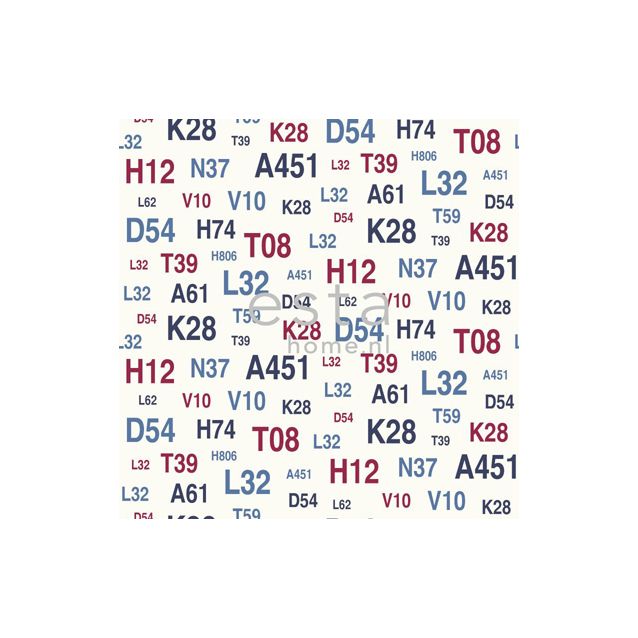 Tapetti Emblems 136438 0,53x10,05 m sininen/punainen non-woven