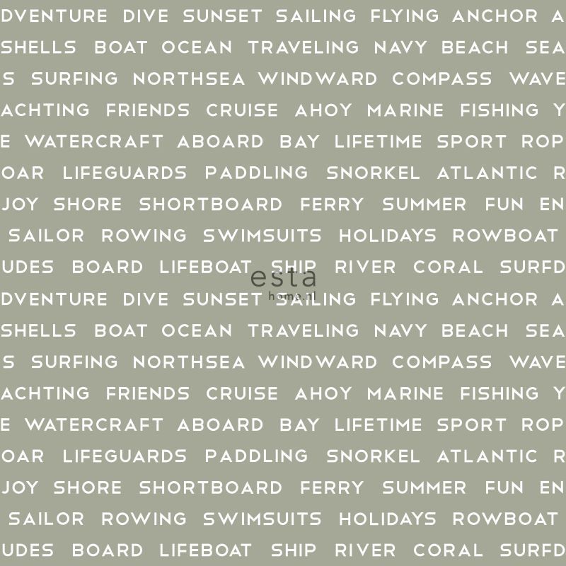 Tapetti Esta Regatta Crew Surf Edition 138959 0,53x10,05 m vihreä