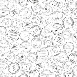 Tapetti Esta Regatta Crew Surf Edition 138981, teksti, vintage, harmaa/musta