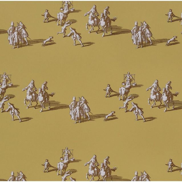 Tapetti Långelid/Von Brömssen A walk in the park sinappi 0,53x10,05 m non-woven