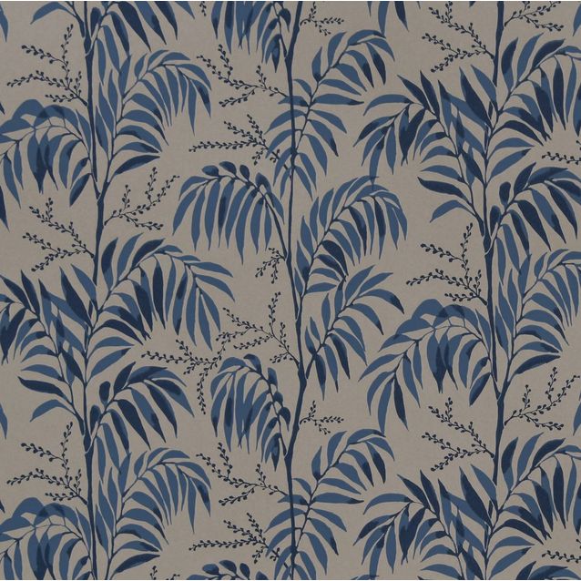 Tapetti Långelid/Von Brömssen Casablanca afternoon beige-sininen 0,53x10,05 m non-woven