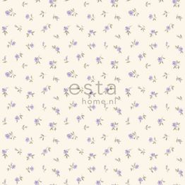 Tapetti Little Roses, 137702, non-woven, ruusu, romanttinen, violetti