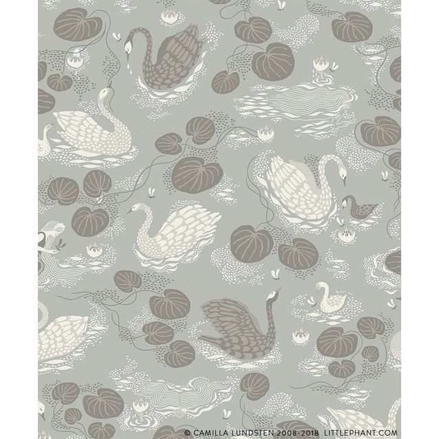 Lastenhuoneen tapetti Littlephant Nobel nymphs vaaleansininen 0.53x10.05m, non-woven