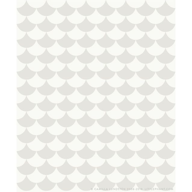 Tapetti Littlephant Waves vaaleanharmaa 0,53x10,05 m non-woven