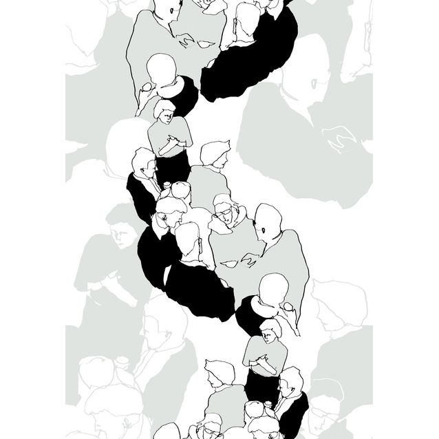 Tapetti Marimekko Ystävät 23361 0,70x10,05 m non-woven