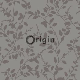 Tapetti Ouverture 345930 0,53x10,05 m, kasvi, harmaanruskea, helmiäiskulta