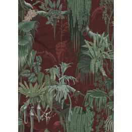 Tapetti Rebel Walls Madagascar Rust, peikonlehti, 0.50x10m, non-woven, vihreä