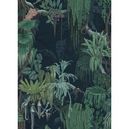 Tapetti Rebel Walls Madagascar Teal, 0.50x10m, non-woven, viidakko, sininen/vihreä
