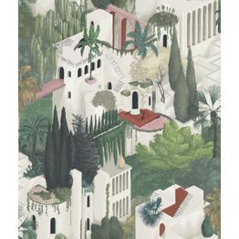 Tapetti Rebel Walls Toledo Pearl, 0.50x10m, non-woven, palmu, vihreä