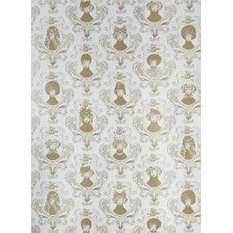 Tapetti Studio Lisa Bengtsson Tillsammans, non-woven, eläinkuosi, kulta