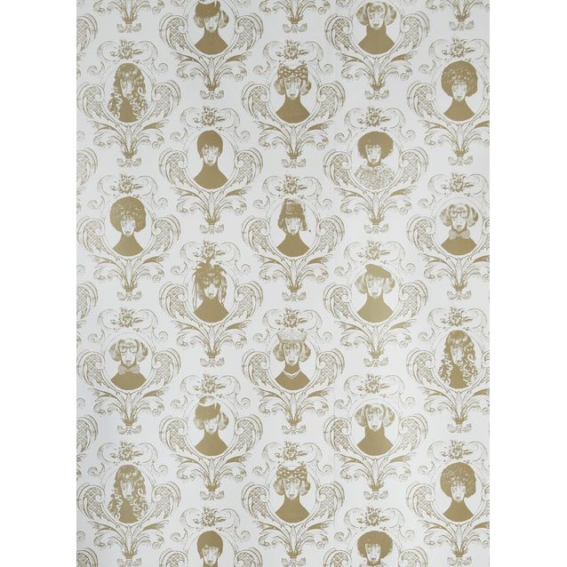 Tapetti Studio Lisa Bengtsson Tillsammans kulta 0,53x10,05 m non-woven