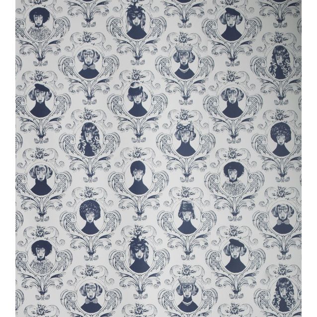 Tapetti Studio Lisa Bengtsson Tillsammans sininen 0,53x10,05 m non-woven