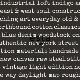 Tapetti Text 137708, non-woven, teksti, harmaa