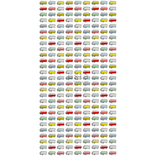 Lastenhuoneen tapetti WallpaperXXL Vintage Transporters 158713 46,5 cm x 8,37 m