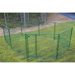 Koiratarha Jämpti Pro MEDI 1+9 elementtiä 4x6 m eri värejä