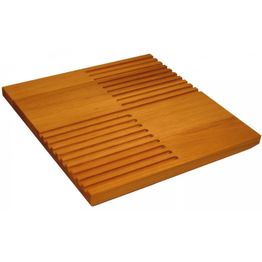 Tarjoilualusta Pinetta 21x21 cm tervaleppää urat kulmissa