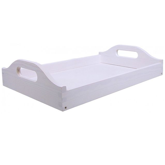 Tarjotin 28x42cm kuultovalkoinen