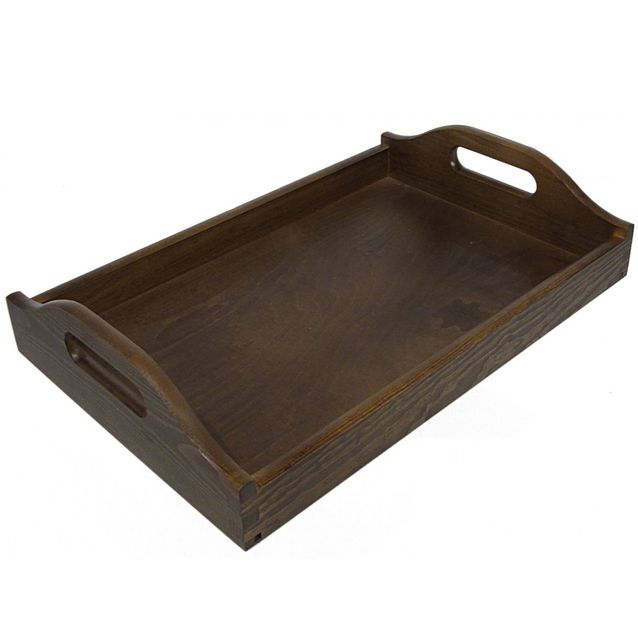 Tarjotin 28x42cm pahkinanaruskea