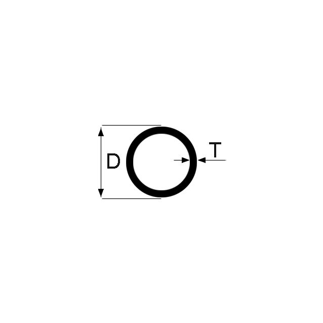 Tarkkuusteräsputki saumaton 16x2,0 mm HST 1.4404 pituus 6 m