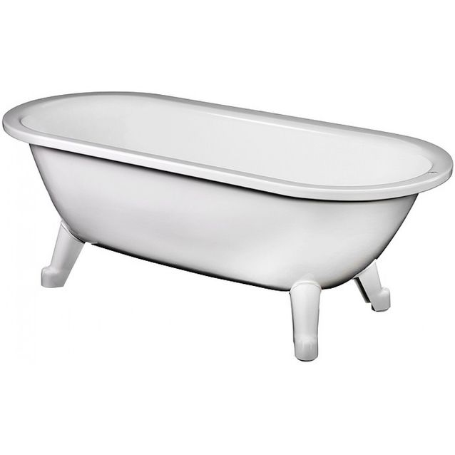 Tassuamme Gustavsberg GBG 6316 jaloilla 186 l 1580x680 mm valkoinen