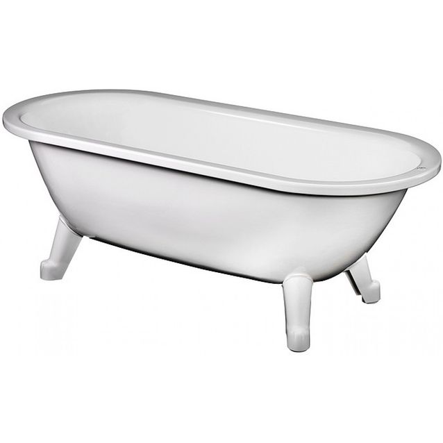 Tassuamme Gustavsberg GBG 6368 valkoisilla jaloilla 209 l 1680x730 mm valkoinen