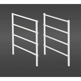 Telinepääty 4-liukukisko Elfa Classic 535x20x440 mm 2 kpl valkoinen