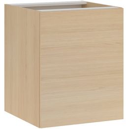 Kylpyhuoneen alakaappi Temal, syvyys 58cm, yhdellä ovella ja hyllyllä, eri vaihtoehtoja