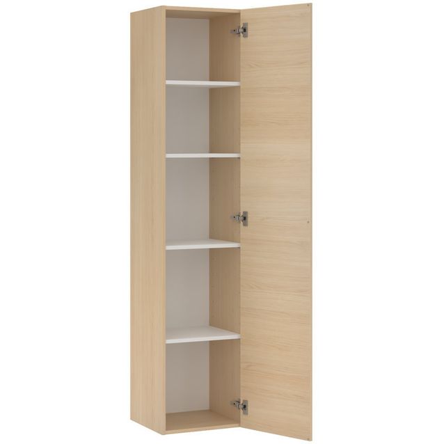 Kylpyhuoneen korkea kaappi hyllyillä Temal