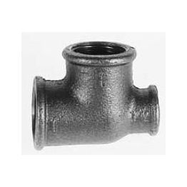 Teräs-supistus-T-yhde musta sisäkierre DN 15x10x10