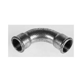Teräskäyrä sinkitty 90 astetta DN 32 sisäkierre