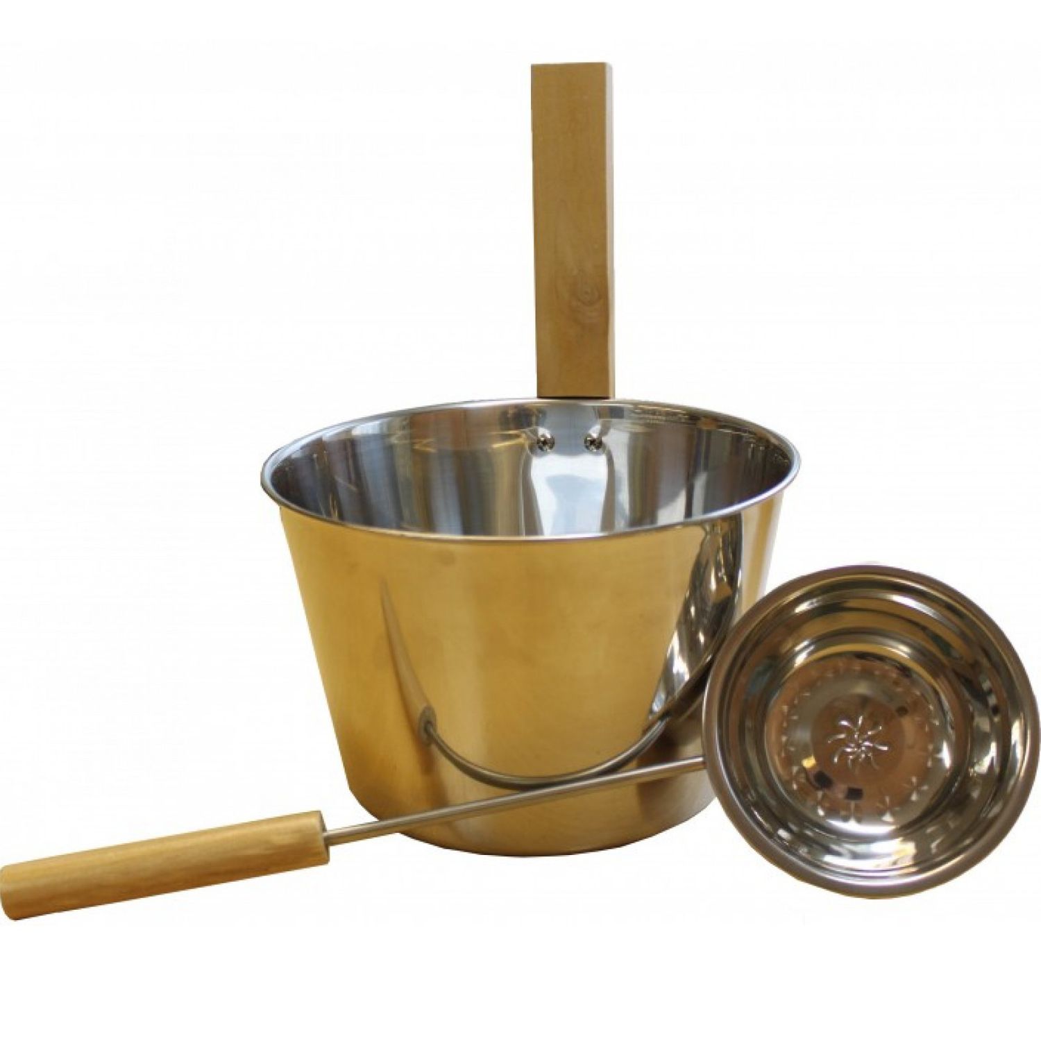 Saunasetti Emendo teräskiulu + teräskauha