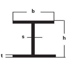 Teräspalkki HEB 100 S355J2 pituus 12 m