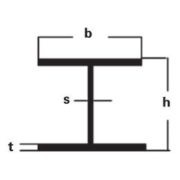 Teräspalkki HEA 160 S355J2 pituus 12 m