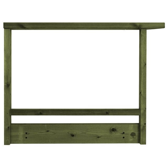 Vihreä aitakehys T04 soveltuu terassin kulmaan