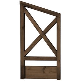 Terassielementti Porrasaita vasen T11R ruskea