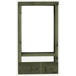 Terassielementti Puolikasaita suora T33 vihreä