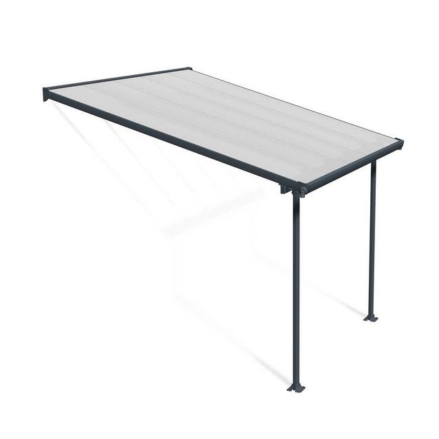 Terassikatos Palram-Canopia Feria 3 x 3 m harmaa/kirkas