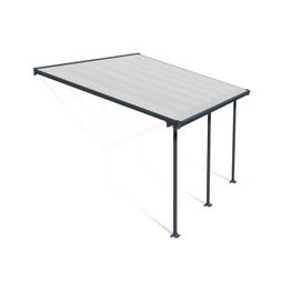 Terassikatos Palram-Canopia Feria 3 x 4,25 m harmaa/kirkas