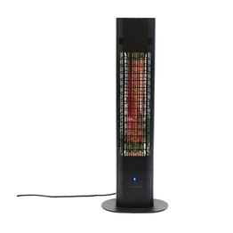 Terassilämmitin Hortus lattiamalli 1800W kaukosäädin musta