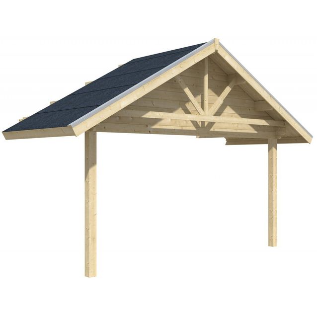 Terassin katos Skan Holz Bern kesämökeille 12,1 m²