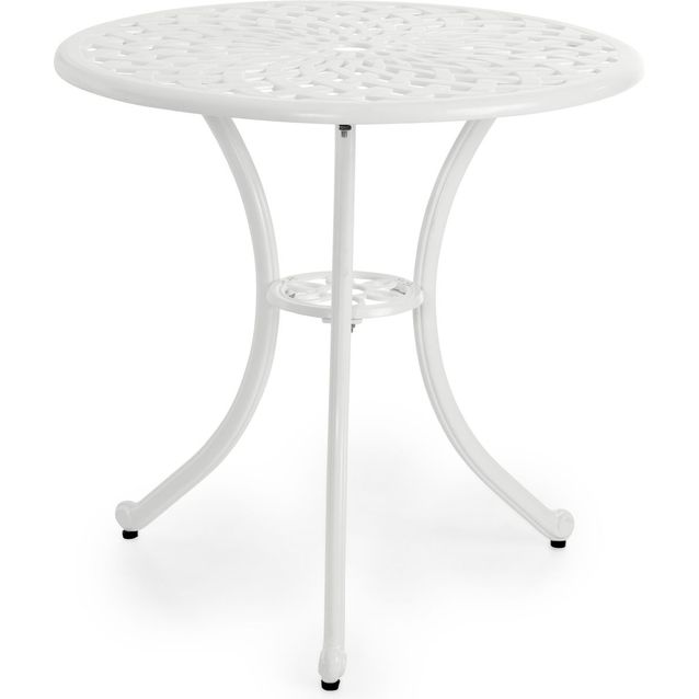 Terassipöytä Arras Ø70cm valkoinen