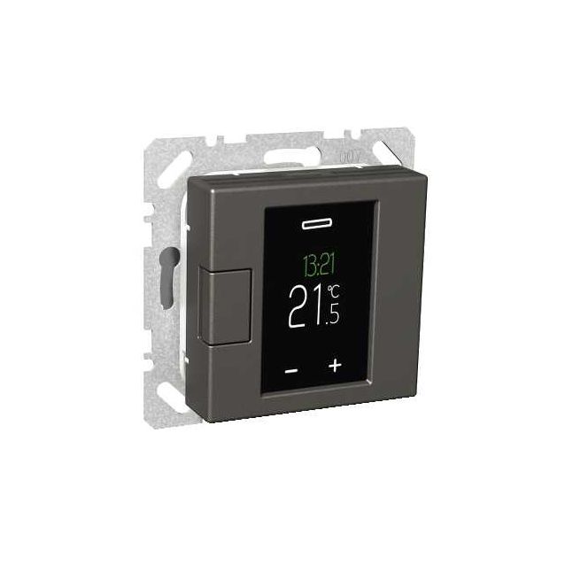 Termostaatti Schneider Electric WTH16 16A USE IP20 VAL viikko-ohjelmoitava antrasiitti Exxact