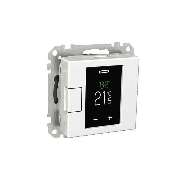 Termostaatti Schneider Electric WTH16 16A USE IP20 VAL  viikko-ohjelmoitava valkoinen Exxact