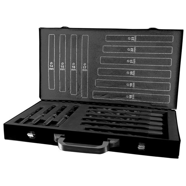 Poranteräsarja Terrax Ø14-23 mm HSS 10-os. DIN345