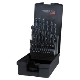 Poranteräsarja Terrax Ø1-13 mm HSS-R 25-os. DIN338