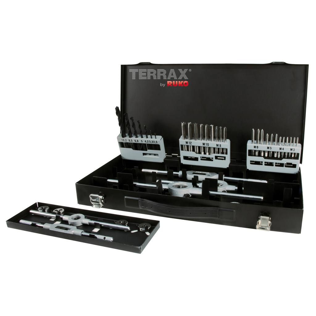 Kierretyökalusarja Terrax M3-M12 HSS 44-os.