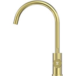 Keittiöhana INOX by Tammiholma Q1, APK-venttiili, C-juoksuputki, vaalea kulta