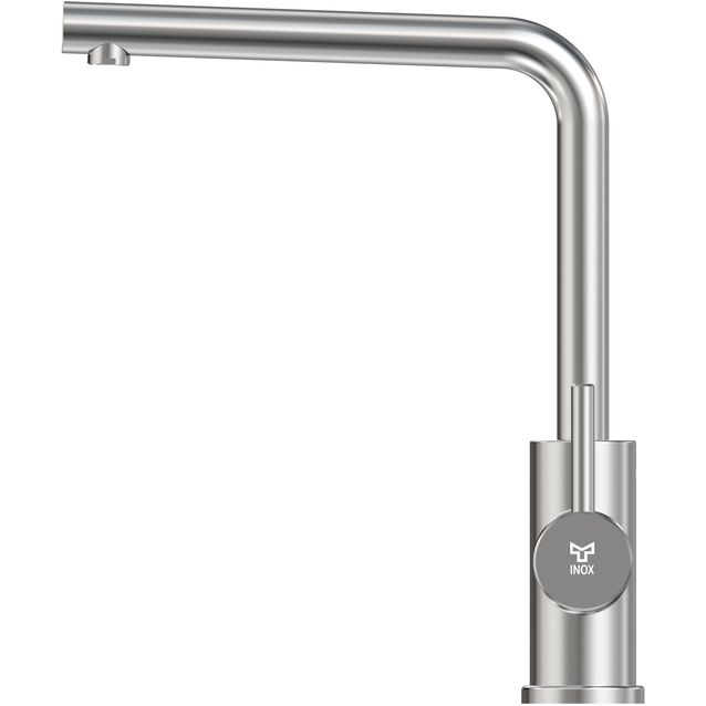 Keittiöhana INOX by Tammiholma Q1, L-putki ja APK-venttiili, harjattu teräs